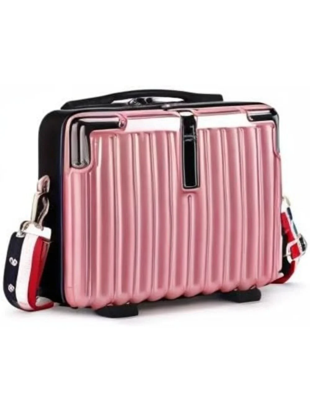 Portable Mini Hard Shell Makeup Case - Stress-Resistant Travel Organizer with